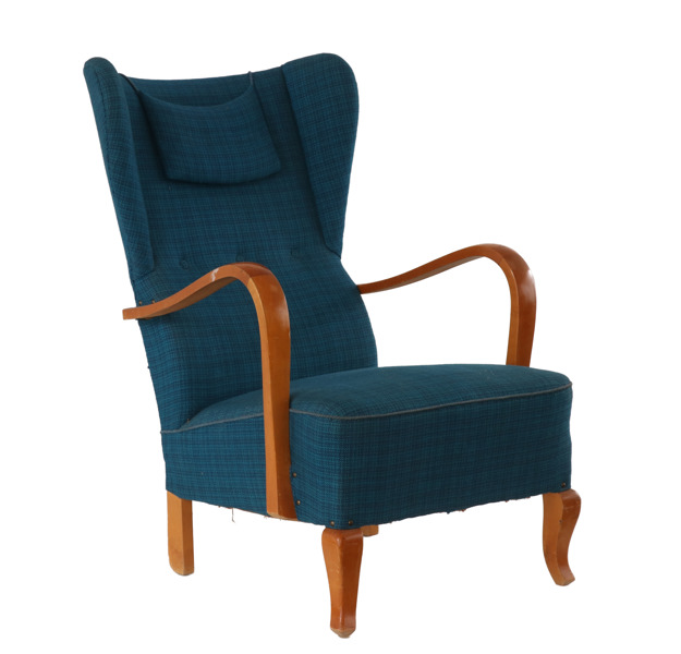 Öronlappsfåtölj, 1940-tal