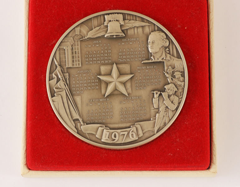Medalj i sterlingsilver, Franklin Mint, 1976