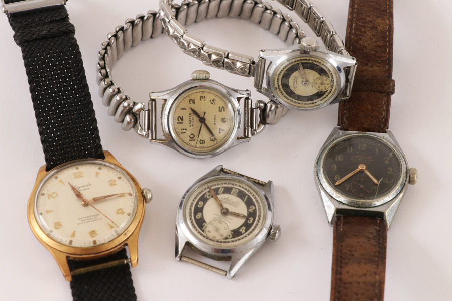Armbandsur 5st, omkring 1900-talets mitt