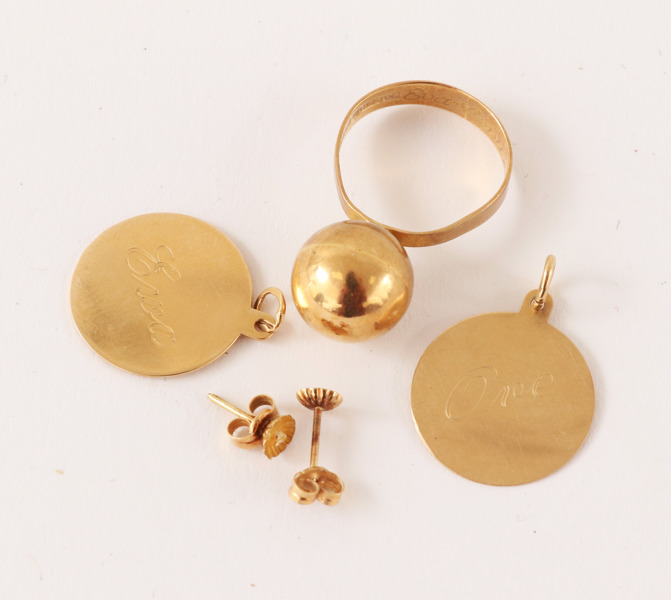 Smycken 5 delar, 18k