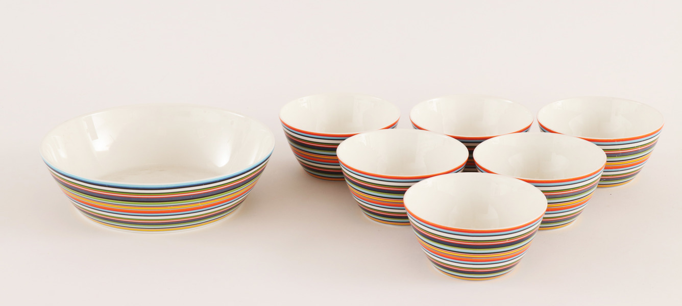 Skålar 6+1, "Origo", Iittala