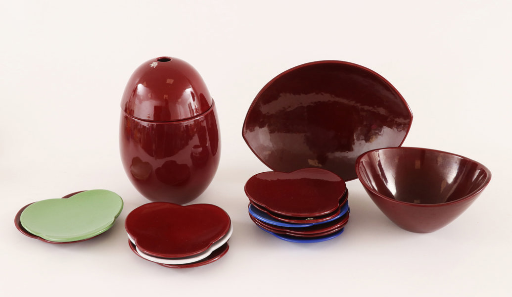 Keramik 14 delar, Ekeby/Upsala Ekeby