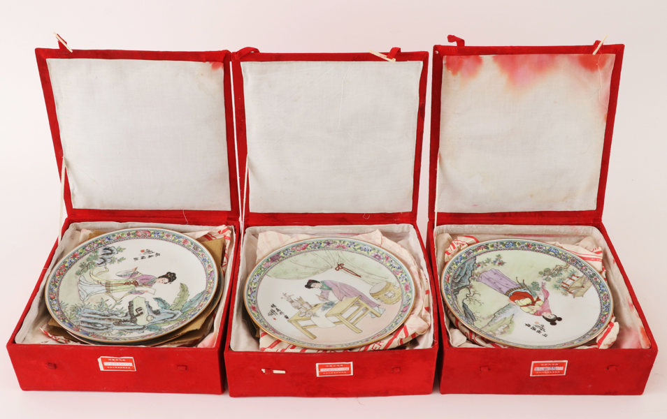 Tallrikar 12st, Kiangsi, Kina, 1900-tal