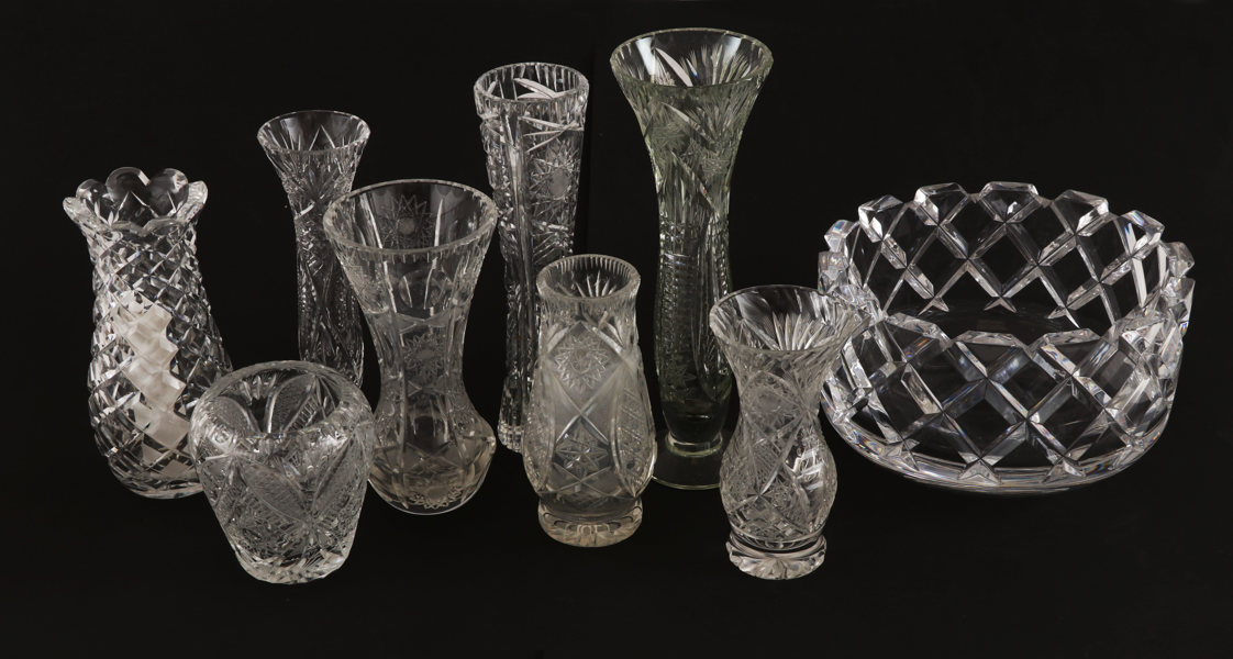 Glas och kristall 9 delar