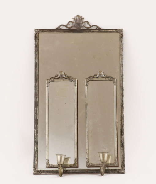 Spegel med spegellampetter ett par, 1900-talets första hälft