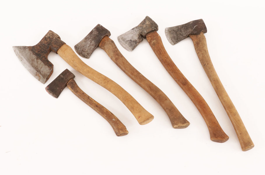 Yxor och bila, 5 delar, bl.a. 1800-tal