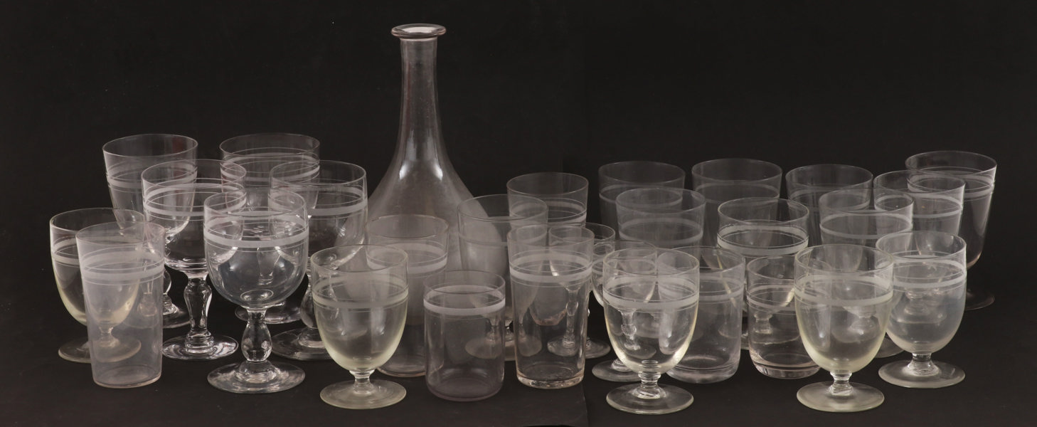 Glas 29 delar, Rydbergsmodell, 18/1900-tal