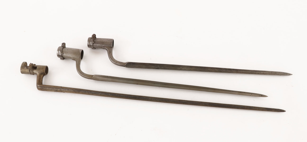 Hylsbajonetter 3st, 1800-tal