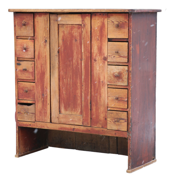 Skåp/lådfack allmoge, 1800-tal