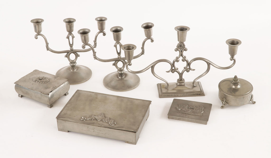 Tenn 7 delar, bl.a. C.G.Hallberg, mestadels 1930/40-tal