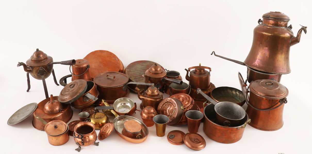 Parti kopparföremål