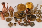 Parti koppar- och mässingsföremål
