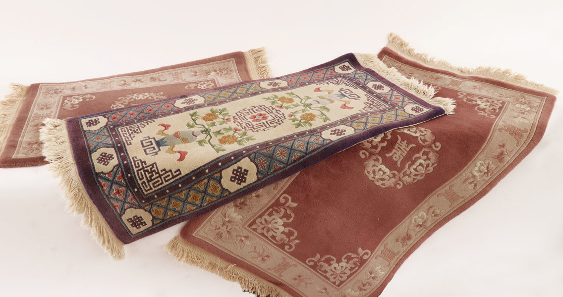 Handknutna mattor 3st, Kina