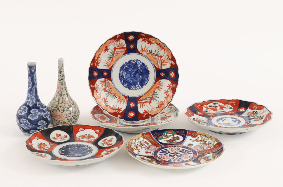 Orientaliskt porslin 7 delar