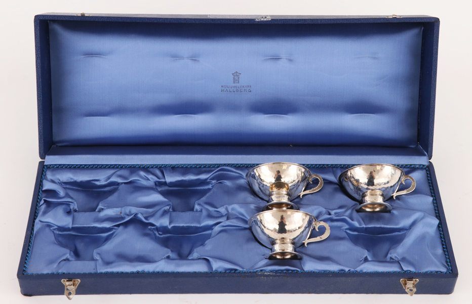 Punschmuggar 3st, silver, C.G.Hallberg