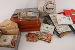 Parti frimärken, förstadagsbrev, etiketter, m.m. 