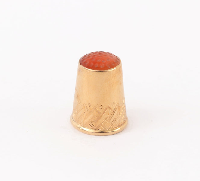 Fingerborg i 18k, Gustaf Dahlgren & co, Malmö, 1898