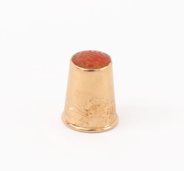 Fingerborg i 18k, Gustaf Dahlgren & co, Malmö, 1909