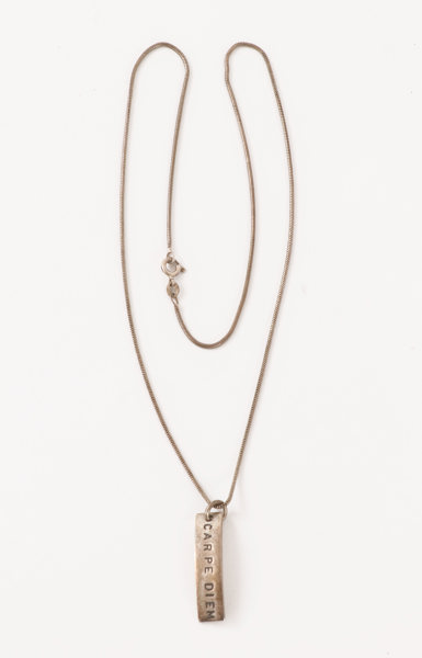 Halsband med hänge, sterlingsilver, "Carpe Diem", Efva Attling, Stockholm