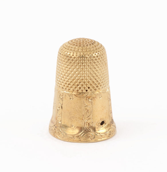 Fingerborg i 18k, 1800-tal