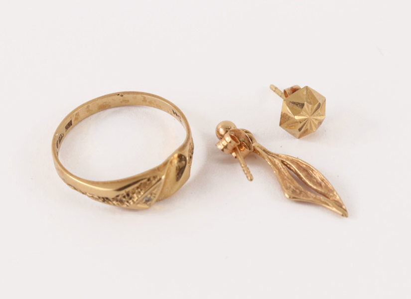 Smycken 3 delar, 18k