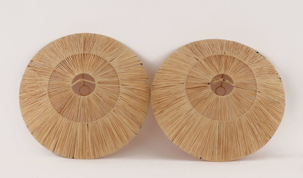 Lampskärmar ett par, troligen Frankrike, 1900-talets andra hälft