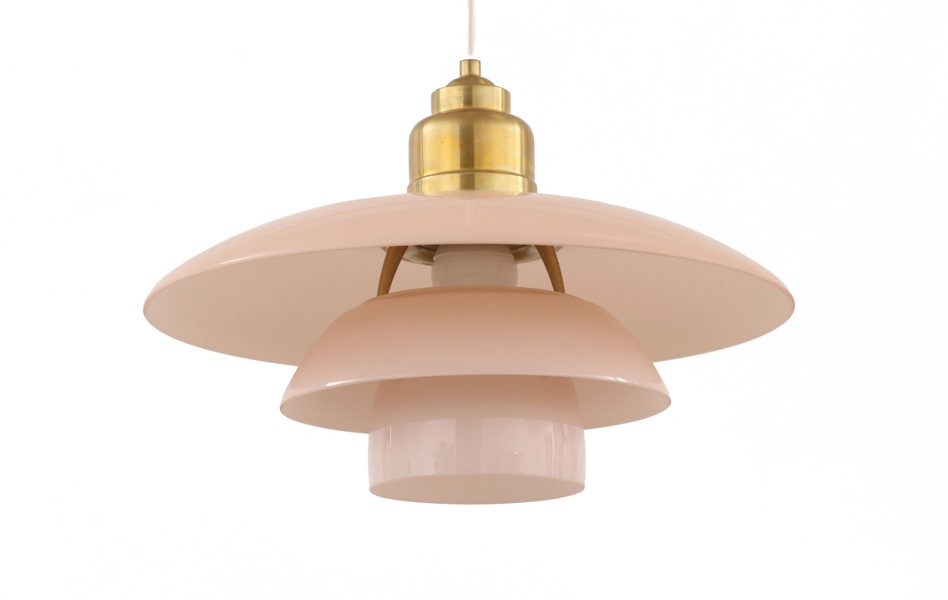 Taklampa, "PH 3½ - 3 - Pale Rose", Poul Henningsen för Louis Poulsen