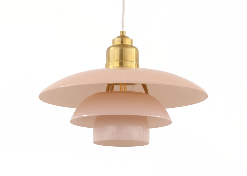 Taklampa, "PH 3½ - 3 - Pale Rose", Poul Henningsen för Louis Poulsen