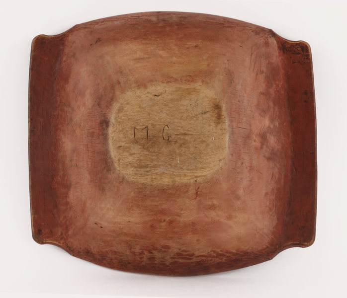 Tråg med snibbar, allmoge, 1800-tal