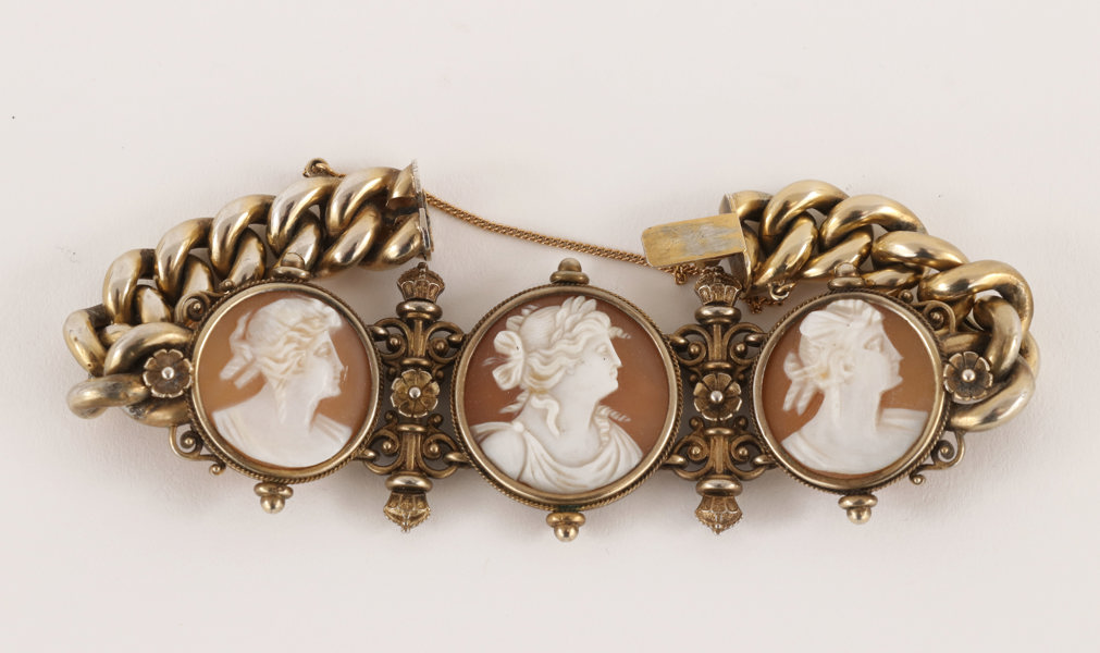 Armband, troligen förgyllt silver