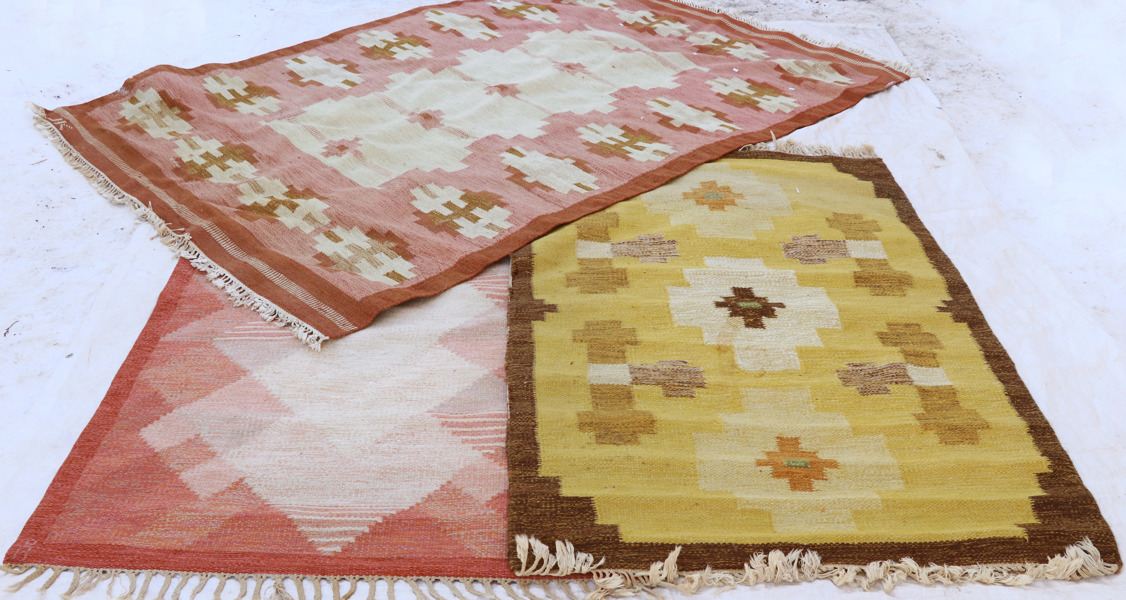 Röllakanmattor 3st, 1900-talets andra hälft