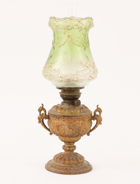 Bordsfotogenlampa, omkring år 1900