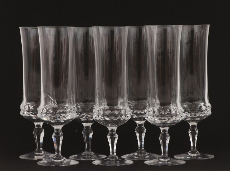 Champagneglas 7st, "Silvia", Ingeborg Lundin för Orrefors