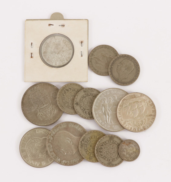 Parti svenska silvermynt