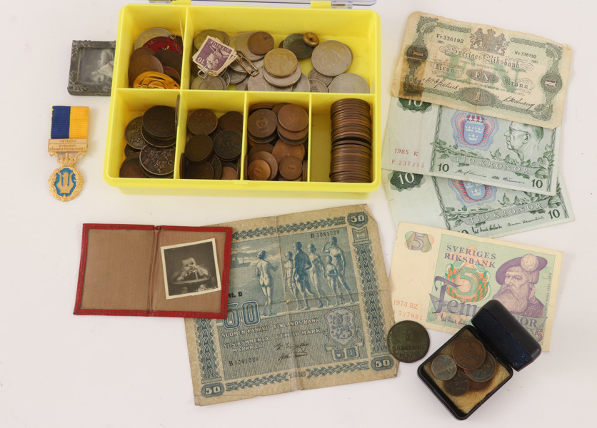 Parti mynt och sedlar