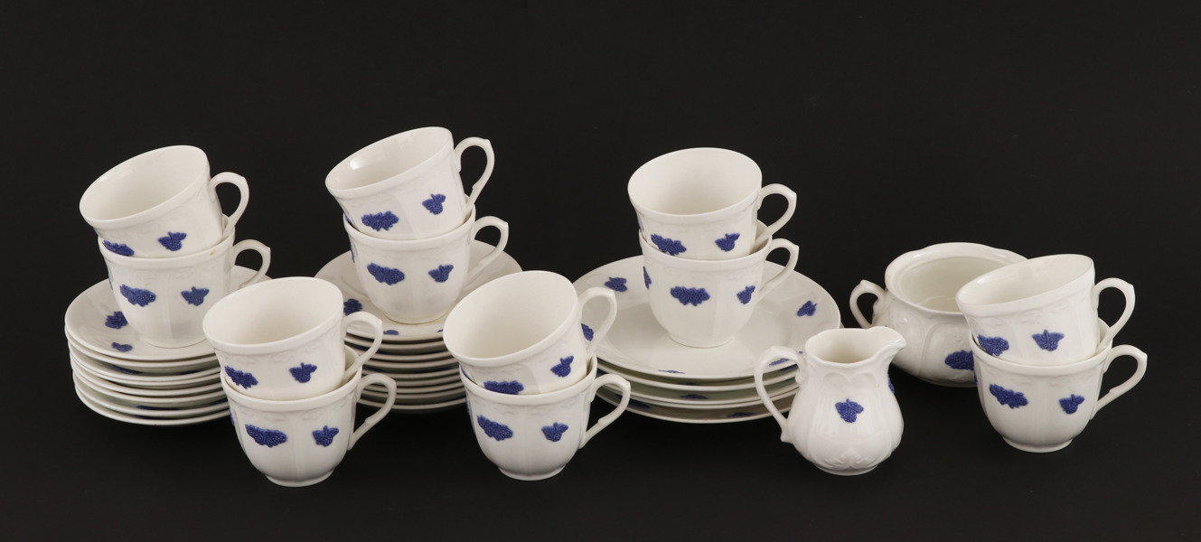 Kaffeservisdelar, "Blå blom", Gustavsberg/Old Gustavsberg