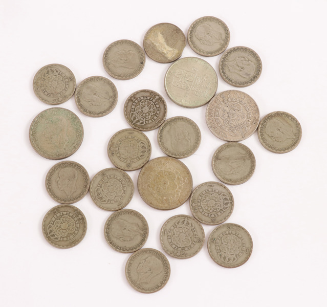 Parti svenska silvermynt