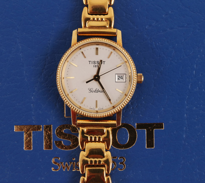 Damarmbandsur i 18k, Tissot, "Goldrun"