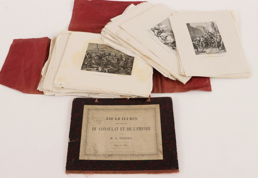 Grafikmapp, "350 Gravures du consulat et de l'empire", 1800-tal