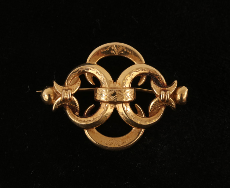 Brosch i 18k, Gustaf Dahlgren & co, Malmö