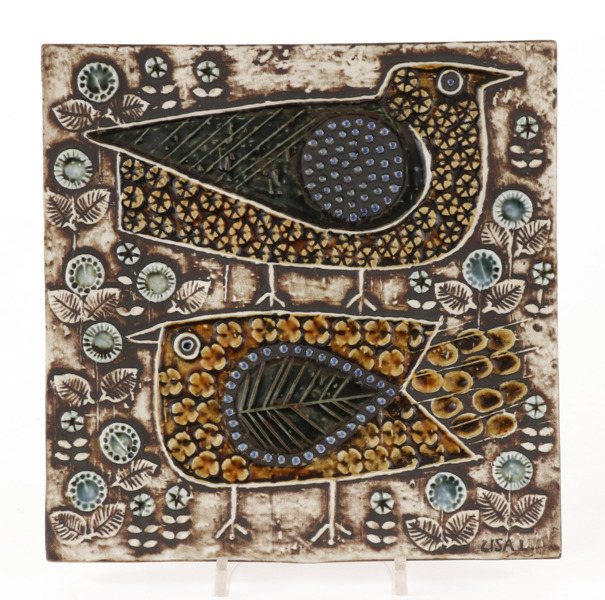 Väggplakett, Lisa Larson för Gustavsberg