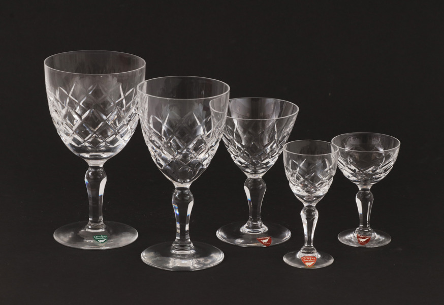 Glasservisdelar, "Karolina", Gunnar Cyrén för Orrefors