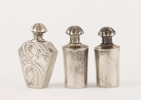 Flakonger 3st, sterlingsilver, 1900-tal