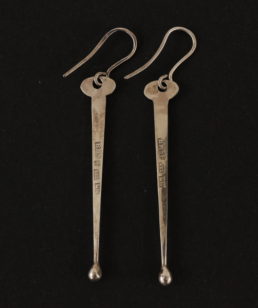 Örhängen ett par, sterlingsilver, Birgitta Sanitate, Falun, 1986