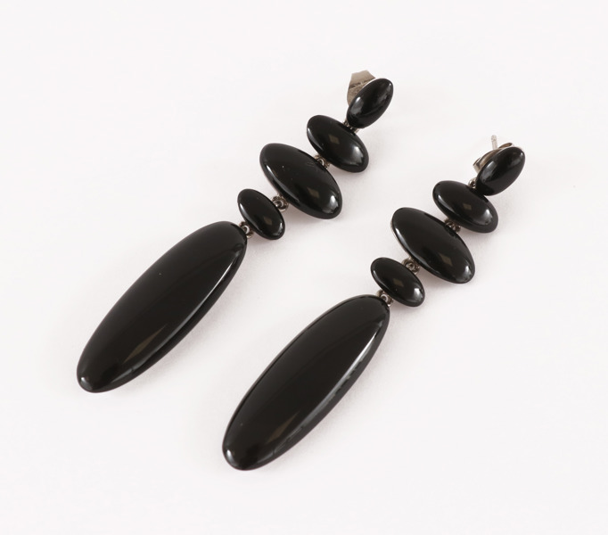 Örhängen ett par, sterlingsilver, art deco stil