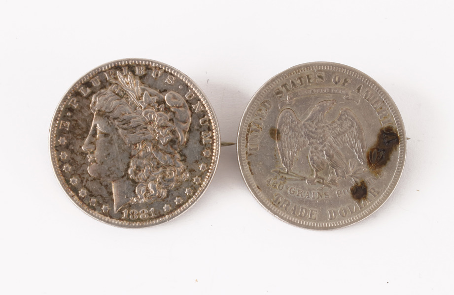 Silverdollar 2st, USA, 1800-tal