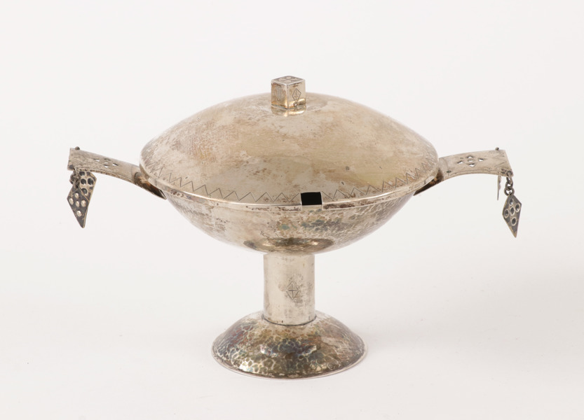 Strösockerskål i silver, Göte Persson, Vilhelmina, 1937