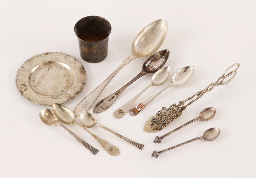 Parti silverföremål