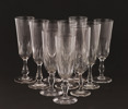 Champagneglas 10st,18/1900-tal