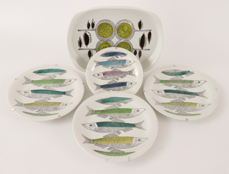 Porslin 5 delar, Rörstrand